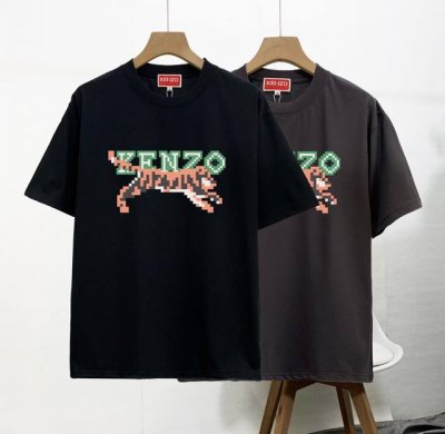 Kenzo 新款 柜子情侣款圆领短袖T恤，柜子同步 上身帅气时尚个性潮流长袖T恤！简单有个性，上身效果巨帅，打底外穿都很好看，颜色搭配也超赞的，特别定制280克
