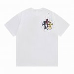 140【隔天到】 chromehearts/克罗心 十字架彩色花梵文 满印 高品质320克洗水款 大Logo标识印花 精致升级 原版面料 官方同款 短袖T恤 同