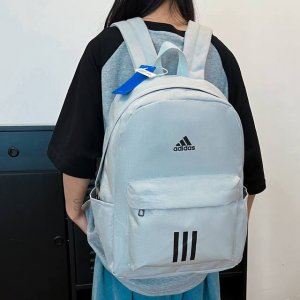 Adidas阿迪达斯 男女同款时尚休闲双肩包大容量潮流百搭运动背包电脑包高中大学生书包 尺寸:42×32×18