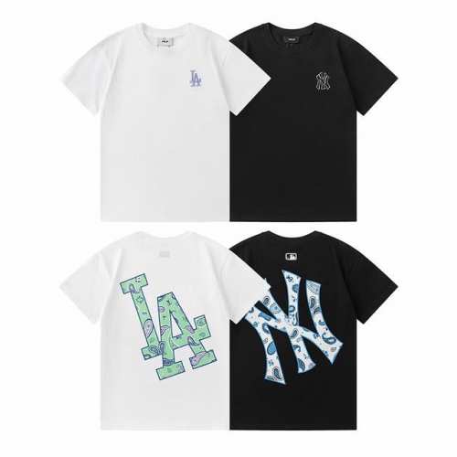 款号 711 P70#Mlb潮T恤王炸单品来啦！ 胸前La/Ny刺绣立体精致，细节控狂喜 后背佩斯利花纹复古吸睛，出街自带Bgm 新疆棉面料透气不闷汗，洗衣机滚