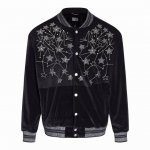 款号Y464 Saint Laurent Ysl圣罗兰满天星烫钻金丝绒夹克棒球服 周震南 李宇春等明星同款 首先普及品牌 Yves Saint Laurent是