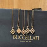 意大利高级珠宝品牌Buccellati布契拉提复古宫廷风四叶草 四瓣花贝壳玛瑙玉髓双面项链小号 opera Tulle系列作品 融合了布契拉提的标志性元素与彩色