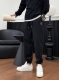 P230 Moncler 加厚新款 2025官网品牌标识Logo印花休闲裤裤。定制纯棉针织400磅复合面料，加厚款 面料舒适松紧腰头,双侧插口袋设计！一款日常穿