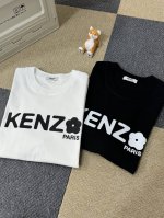 kenzo 高田贤三 25Ss 经典胸前字母花朵印花情侣短袖T恤 小红书热门爆款，明星网红同款穿搭，男女日常通勤穿搭必备单品！ 高品质260克高克重双纱面料，亲
