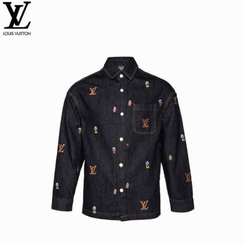 350 Louis Vuitton 路易威登 24Ss满身刺绣牛仔外套 采用斜纹纯棉蓝色牛仔布，是天然的棉花纤维，因此具有天然的柔软性和舒适性，同时也具有良好的