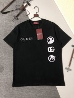 Gucci 25S夏款 颜色 黑色 白色 尺码 S M L Xl 前后Logo印花 280G精梳紧密棉 高品质 男女同款