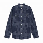 Gucci古驰方块补丁24Ss春夏新款牛仔夹克外套超重工碎边垫肩款休闲外套上身就是贵公子！！！随便配个宽松牛仔裤或者阔腿裤西裤都百搭，圆领勾扣小香风外套，拿到手