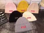 50 Supreme Box小标Logo 糖果色 毛线帽/冷帽 男女情侣通用 秋冬必备 欧阳娜娜同款 颜色:黑色 米白 灰色 粉色 黄色 卡其 6种颜色 男女老