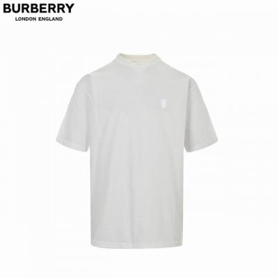 Burberry 巴宝莉 25 Ss 暗纹同色小标短袖 纯棉质面料、圆领T恤衫版型、罗纹针织领口、全套辅料配备， 纯棉质面料材质，采用15S精棉平纹，230G；
