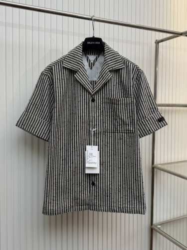 bv 25Ss千鸟格短袖衬衫 Size：46 48 50