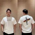 bbr 巴宝莉Burberry士兵浪板圆领短袖T恤 -面料 240克双纱高密度纯棉面料 - 工艺: 整件衣服采用精密压花工艺 - 男女同款均可驾驭 - 尺码 M