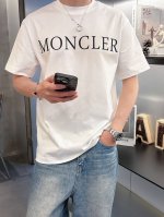 蒙口 2025春夏新款男女同款短袖T恤，！定制专属纯棉面料，定制原版工艺螺纹，胸前重工字母Logo工艺设计！简约大方，从容百搭，档次极高，完美融入时尚还有风情感