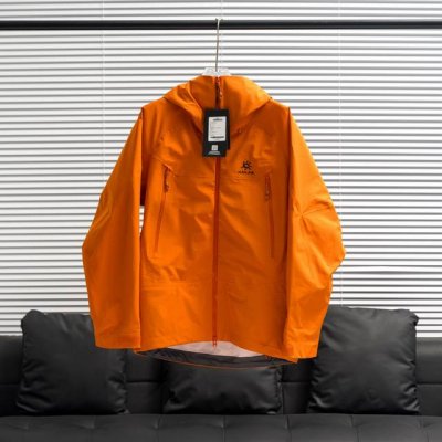 工厂p直供 Kailas丨凯乐石Mont X连帽冲锋衣 配色：烈焰橙 尺码：S-Xxl