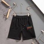 gucci 古驰 2025春夏季新款休闲高品质 针织刺绣短裤 超高端品质绣花 双压边工艺制作而成 原版复刻 立体发泡印花 最新字母联盟Logo图案设计 针织面料