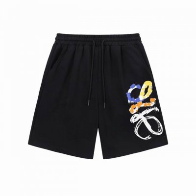 Loewe 罗意威 2025新款 轻奢主义 手绘涂鸦Logo 男女日常通勤穿搭必备 休闲短裤 定制毛圈面料 松紧+抽绳可调节裤腰 腰标吊牌洗水唛三标齐全 颜色：