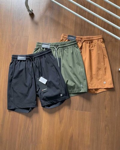 高品质Lulu~露露2025夏季最新款男士商务休闲梭织运动短裤 都市通勤运动短裤！特定进口面料，原厂工艺 25年夏季新款短裤面料定制微弹冰感梭织布 舒适感强 自