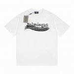款号6706 重磅面料300克双纱Balenciaga巴黎世家流体字母经典款印花短袖 从面料到辅料全部跟足Zp 进口松井公司浆料印花绝不开裂 三标齐全 原版包装