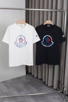 X061 25Ss新款蒙口Moncler短袖 采用260克双纱面料，胸前蒙口Moncler 大Logo印花工艺+衣袖刺绣小蒙口Logo，时尚大方 男女同款 颜色
