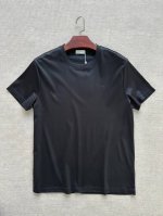 新品 顶级洋行渠道货，2025春夏新款，纯正血统品质，高端王牌系列！高性能舒适面料！！Christian Di*R男士简约纯色休闲双面丝光圆领短袖T恤！品相与面