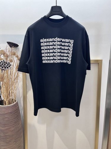 Size：S M L Xl 黑 白两色 Os宽松版 男女同款 1976462520081 Alexarderwang 亚历山大.王立体Logo字母弹幕磨砂立体印