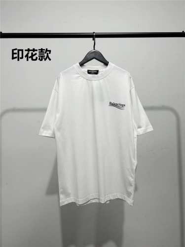 120 高版本，质量很好！印花款！巴黎世家 Balenciaga男女同款印花海浪字母短袖T恤！此款尺码偏大，最小Xs穿到140斤左右！最大穿到200多斤！巴黎可