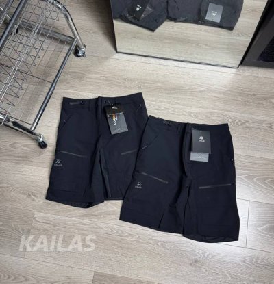 上新 -25Ss春夏新款凯乐石Kailas T10-X软壳短裤，户外徒步的 全能战甲 - 颜色：黑色 尺码：S M L Xl 硬核性能，征服户外 男女同款速干压
