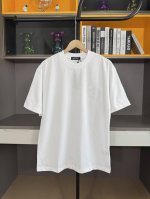 120 ch高版本克罗心Chrome Hearts 2025春夏新款马蹄十字贴布绣短袖T恤，面料：26支双纱 300克重，2025年流行的空中绣，呈现立体浮雕效