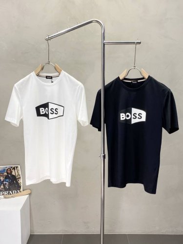Boss独家专供新款原单男士休闲短袖 高端定制 高端版本 时尚百搭爆款进口面料 手感超柔软细腻 穿着亲肤舒适 高端精品 代工厂p精细做工 上身非常赞 男士必备单