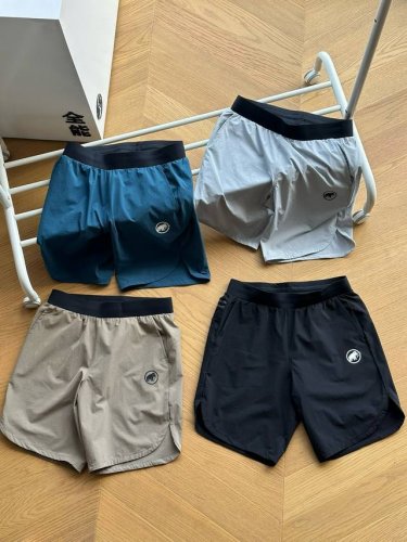 供 Mammut 猛犸象24Ss Aenergy户外运动速干裤防泼水软壳压胶短裤 灰色 卡其色 蓝色 黑色 M~3Xl Mammutsoftech Tm速干面料