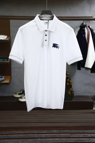 Bbr巴宝莉 2025Ss夏季新品，男士胸前经典徽标刺绣珠地网眼商务休闲短袖polo衫！香港洋行渠道货，重磅高端级臻品，完美沿袭了普家的精髓与基因，胸前衣身同色