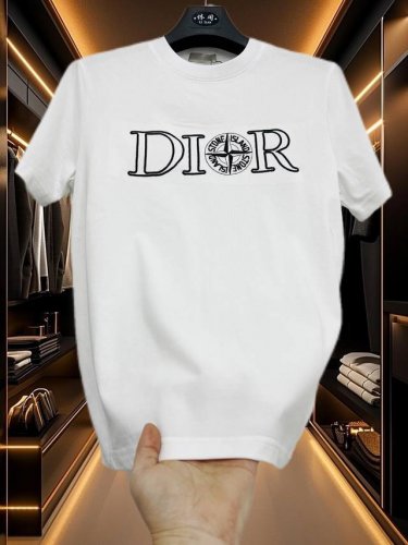 Dior迪奥联名款 Stoneisland石头岛短袖Dior 迪奥 联名款 Stone Island石头岛&迪奥字母刺绣Logo短袖T恤
