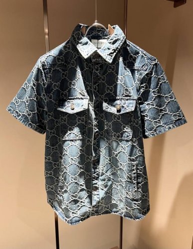 gucc*古家 2025春夏最新款男女同款牛仔套装，男女同款！贸易公司渠道稀出，同步官网发售 ！ 新时尚元素设计！全景标识Logo设计！为全新系列注入满满活力，