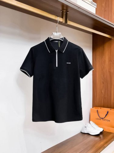 boss 高端货商务 白领 单位人士必入单品！ 珠地面料休闲商务短袖Polo，科技面料，体感非常棒，手感顺滑质感很棒！弹性好，无任何束缚感，面料自带透气网孔，吸