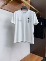 pp 2025春夏男士新款经典Logo圆领短袖T恤 进口丝光棉面料 冰感棉 面料手感丝滑柔软 透气亲肤性极佳 着身无比的舒适 整体质感相当之高 衣身胸前标志性徽