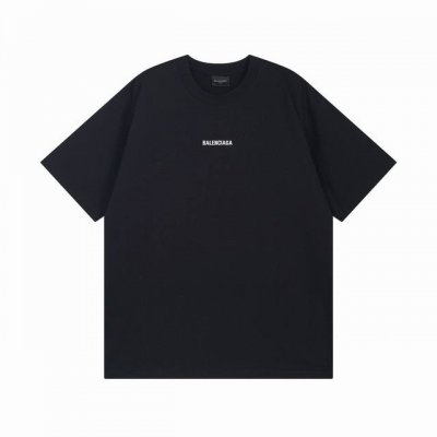 BALENCIAGA 巴黎世家2025 SS 前后经典字母刺绣短袖T恤 本市场No.1的质量 真正天花板品质 全部原版开发注意细节图 避免被盗图商家混发 正确2