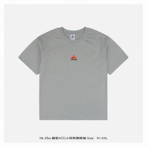 nike 25Ss 胸前Acg小标刺绣短袖 百分百纯棉 G汗布材质，透气舒适，进口机器刺绣，随意搓洗不褪色不变形，全套三标辅料齐全，百分百的重工好货，小哥哥小姐
