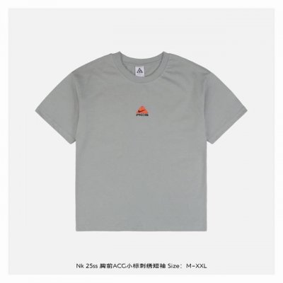 nike 25Ss 胸前Acg小标刺绣短袖 百分百纯棉 G汗布材质，透气舒适，进口机器刺绣，随意搓洗不褪色不变形，全套三标辅料齐全，百分百的重工好货，小哥哥小姐