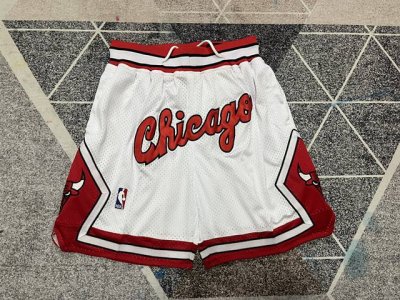90 款号K60 顶级刺绣版本 Mitchell &Ness X Just Don联名芝加哥公牛队刺绣球裤 篮球短裤 Just Don Nba 球队球裤系列单品