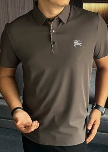 Burberry巴宝莉 2025春夏最新款翻领时尚短袖T恤 高级定制面料 贴肤舒适 丝滑透气 耐看又好穿 原厂工艺一丝不苟 型男必备单品 尺码 M-3Xl