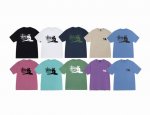 上新款号：S180 Stussy斯图西 Stussy 假日系列 Relax Tee 背面英文人像图案印花。舒适圆领短袖T恤 男女同款 原版打造 细节高控 -面料