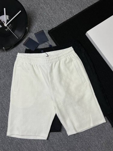 Lv 驴家 2025新款 轻奢主义 男女日常通勤 穿搭必备 全身提花Logo 休闲短裤 定制提花面料 内置抽绳调节松紧裤腰设计 腰标吊牌洗水唛三标齐全 颜色：黑