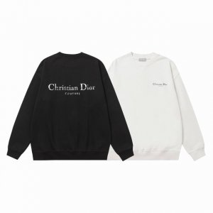 上新 高品质 dior 迪奥 秋冬新款字母圆领卫衣 原版面料420克双股纯棉毛线卫衣面料 网红明星同款 高版本 高品质纯棉毛圈面料定制定染上身效果特别好 透气排
