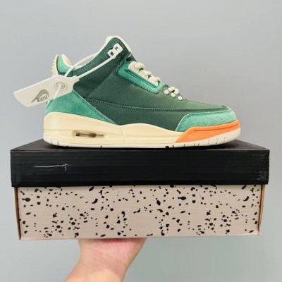 哈密瓜Nike Air Jordan 3 Retro Hide Andsneak Aj3 乔丹3代 Aj3 乔3 乔丹篮球鞋系列 辅以标志性的爆裂纹元素 经典的