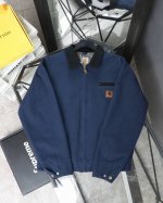 顶级版本 Carharrt Wi45 卡哈特J97底特律重工水洗夹克 kanyewest球星亚历山大巨石强森汤姆哈迪同款上身 采用水洗做旧效果卡哈特以旧为美夹克