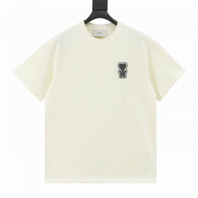 Amiparis X Woo Shik 联名款Ss25撞色短袖 240G新疆长绒棉顶级双纱缩水率控制在2%出口级固色品质 真正做到了不易变形缩水不掉色 Size