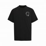 chrome Hearts 克罗心 中空浮雕马蹄短袖 采用直喷进口机器印花 五金辅料均开磨定制 正确配置 黑色2025克罗心正品包装 280克定制定染双纱棉 版