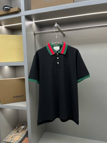 GuccⅠ 古驰 双G刺绣新款polo衫 原版面料 原版订制辅料 官方同款 采用210克纯棉珠地面料，定制 同缸染面料 手感非常舒服爽滑 版型挺阔有型 一线品牌