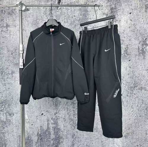1090 挂拍 Supreme X Nike 联名款 Ss25 Week4 Track Jacket 袖口刺绣Logo拉链开合夹克外套 男女同款 原版1：1定做