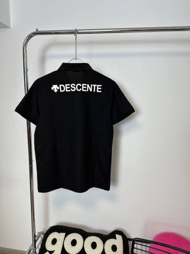 款号：Hmy91# 迪桑特Descente 经典Logo皮标polo衫短袖T恤 正儿八经高克重精密珠地面料 所有面料均已提前做过缩水 品质第一 所见即所得 不会