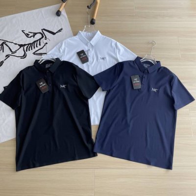 主图 品质polo推荐Arc'teryx 始祖鸟三色刺绣Logo冰丝速干无痕翻领短袖polo衫Shangyiq 面料采用210克冰离子氨纶+棉面料，面料吸湿排汗